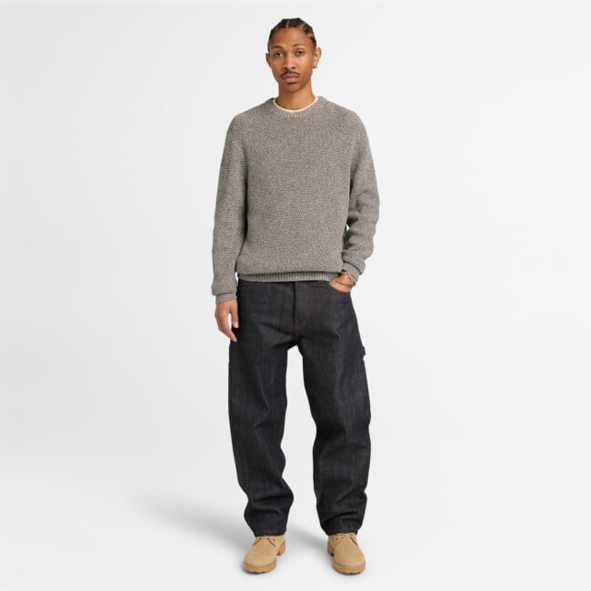 TİMBERLAND Cotton Textured Sweater TB0A5MDGA0A1
